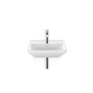 Duravit D-Neo Fonteinbak 45x33.5x13cm 1 kraangat rechthoek Keramiek Wit SW640444