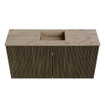 Mondiaz JOYA-DLUX 80cm toiletmeubel - kleur Shadow - Wastafel FAYE positie Midden 1 kraangat kleur Arena. SW1424796