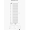 Plieger Venezia M designradiator dubbel verticaal met middenaansluiting 1970x532mm 2148W wit 7253071