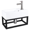 Differnz Hura Lavabo compact - 40x22x11,5cm - céramique - blanc SW1236900