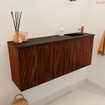 Mondiaz JOYA 100cm toiletmeubel - kleur Ruby - Wastafel FAYE positie Rechts 1 kraangat kleur Urban. SW1421818