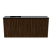 Mondiaz JOYA 90cm toiletmeubel - kleur Walnut - Wastafel FAYE positie Links 1 kraangat kleur Urban. SW1421345