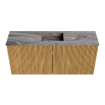 Mondiaz JOYA-DLUX 90cm meuble de salle de bains - couleur Oak - Vasque FAYE position Milieu 1 trou de robinet couleur Sombra. SW1424253