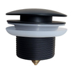 FugaFlow Eccelente Bonde de baignoire avec bouchon complet - avec partie supérieure - noir mat SW1469124
