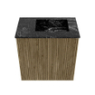 Mondiaz JOYA-DLUX 40cm toiletmeubel - kleur Dusk - Wastafel FAYE positie Rechts Zonder kraangat kleur Lava. SW1423236