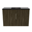 Mondiaz JOYA 60cm toiletmeubel - kleur Shadow - Wastafel FAYE positie Midden 1 kraangat kleur Urban. SW1421534