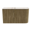 Mondiaz JOYA-DLUX 71.6cm toiletmeubel - ronding rechts kleur Dusk - Wastafel FAYE positie Links Zonder kraangat kleur Nata. SW1425918