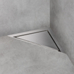 Easy Drain AquaJewels Delta Zero brossé 20x20cm avec évacuation latérale 50mm siphon 30/35/50mm inox AJDE ZM 2302212