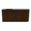 Mondiaz JOYA Meuble de salle de bains 91,6cm - arrondi droit couleur Noyer - Vasque FAYE position Gauche 1 trou de robinet couleur Urban SW1421433