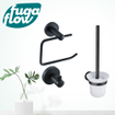 FugaFlow Eccelente Acces ensemble de toilette 3 pièces noir mat SW1125998