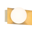 QAZQA Cederic wandlamp 48x8x10.4cm - 3 lichts - IP44 - geborsteld messing (goud) SW1187223