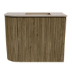 Mondiaz JOYA-DLUX Meuble de toilette - 51,6cm - arrondi gauche couleur Dusk - Vasque FAYE position Droite Sans trou de robinet couleur Arena SW1425764