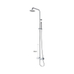 Xellanz Caralda Eco ensemble de douche pluie thermostatique apparent chrome SW96048