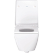 Duravit Viu WC suspendu sans rebord compact à chasse profonde 37x48cm avec fixation dissimulée blanc SW297127