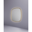 Hotbath &MORE Spiegel in aluminium frame / contour incl direct & indirect LED. spiegelverwarming. color changing. dimbaar. dottless. met afstandsbediening BBP Geborsteld messing PVD SW1246860