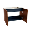 Mondiaz JOYA-DLUX 60cm meuble de salle de bains WC - couleur Ruby - Vasque FAYE position Droite 1 trou de robinet couleur Meli. SW1425352
