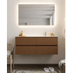 Mondiaz VICA ensemble de meuble de salle de bain - 120cm - meuble sous-vasque repos - 4 tiroirs - lavabo moon droite - 1 trou de robinet - version XL 60cm haut SW1089729