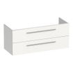 BRAUER Trust wastafelonderkast 120 excl. opbouwgrepen 2 softclose lades en 1 sifon uitsparing - mat wit SW1203934