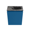 MONDIAZ TURE-DLUX Meuble de toilettes 40 cm Jeans. Lavabo EDEN Lava position droite. Avec 1 trou de robinet. SW1103855