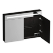 BRAUER Promise spiegelkast - 100x70x15cm -- met verlichting 2 spiegeldeuren Timber Black SW1203699