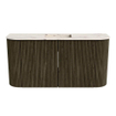 Mondiaz JOYA-DLUX 83.2cm toiletmeubel - ronding links en rechts kleur Shadow - Wastafel FAYE positie Midden 1 kraangat kleur Nata. SW1425008