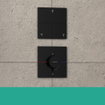 Hansgrohe ShowerSelect Comfort E Mitigeur thermostatique - encastré - 1 fonction - sortie supplémentaire - noir mat SW918006