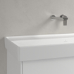 Villeroy & Boch Collaro lavabo à poser sur meuble - 100x47cm - sans trop-plein sans trous de robinetterie ceramic+ stone white SW358379