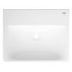 Lavabo Grohe Euro céramique 55cm avec trou de robinet et trop-plein blanc alpin SW1234880