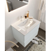 MONDIAZ VICA Ensemble meuble de salle de bains - 60cm - meuble bas clay - 2 tiroirs - lavabo denia central - 1 trou de robinet - version XL 60cm de hauteur SW1095149
