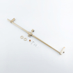 FugaFlow Eccelente Acces Glijstang met geïntegreerde wandaansluitbocht - 90cm - Geborsteld Messing PVD (Goud) SW1468833