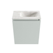 MONDIAZ TURE-DLUX Meuble toilette - 40cm - Greey - EDEN - vasque Ostra - position droite - sans trou de robinet SW1104842