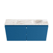MONDIAZ TURE-DLUX Meuble de toilettes 100 cm Jeans. EDEN lavabo Frappe position droite. Sans trou de robinet. SW1102828