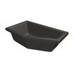Xenz Society Baignoire d'angle - 160x90x53 - bonde centrale - Gauche - acrylique - anthracite SW103344