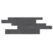 Terravito Solido carreau mural et de sol - 29,5x59,5cm - 8mm - rectifié - aspect pierre naturelle - noir SW863148