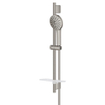 GROHE Vitalio Joy Glijstangset - 60cm - ronde handdouche - 3 straalsoorten - geborsteld supersteel (RVS) SW1522129