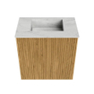 Mondiaz JOYA-DLUX Meuble de toilette 40cm - couleur Chêne - Vasque FAYE position Milieu Sans trou de robinet couleur Opalo. SW1422092