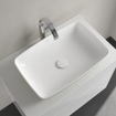 Villeroy & boch artis lavabo 58x13cm rectangle sans trop-plein céramique vert sauge brillant SW701222