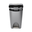 Umbra Brim Poubelle - 43x33x64cm - 50 litres - couvercle - gris/nikel SW1213240