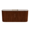 Mondiaz JOYA-DLUX 93.2cm toiletmeubel - ronding links en rechts kleur Ruby - Wastafel FAYE positie Midden Zonder kraangat kleur Arena. SW1425320