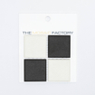 SAMPLE The Mosaic Factory London carreau mosaïque 4,8x4,8x0,6cm pour sol pour intérieur et extérieur carré Céramique Damier Mix Super blanc et noir SW862101
