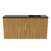 Mondiaz JOYA 80cm meuble de salle de bains - couleur Oak - Vasque FAYE position Droite 1 trou de robinet couleur Urban. SW1421196