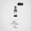 Astro Trimless Slimline spot encastré Round Fixed IBS IP65 excl. GU10 blanc mat SW640149