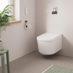 Grohe Sensia QuickFix Douche WC set - inbouwreservoir geintegreerde netspanning - wandmodel - spoelrandloos - glans wit SW1552888