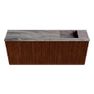 Mondiaz JOYA-DLUX 100cm meuble de salle de bains - couleur Ruby - Vasque FAYE position Droite Sans trou de robinet couleur Sombra. SW1425682