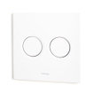 Wisa Luga plaque de commande plastique pneumatique 16x16cm avec double chasse pour élément WC XS blanc 0701540