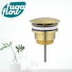 FugaFlow Eccelente Sobrado Badkamer afvoerplug always open Geborsteld Messing PVD - Black Friday - SW1123976