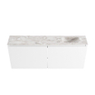 MONDIAZ TURE-DLUX meuble WC 120 cm Talc. EDEN lavabo Glace position droite. Avec 1 trou de robinet. SW1103176