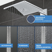 GROHE QuickFix Precision SmartControl inbouw douchesysteem met Vitalio SmartActive 310 Cube hoofddouche chroom SW1120189