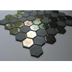 The Mosaic Factory Valencia Carrelage mosaïque hexagonal 27.8x32.5cm pour mur et sol et pour l'intérieur et l'extérieur résistant au gel Khaki mat et brillant SW374591