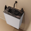 MONDIAZ TURE-DLUX meuble WC 40 cm Cale. EDEN lavabo Lava position milieu. Sans trou de robinet. SW1103667